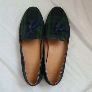 J Crew Factory Blackwatch Plaid Loafers